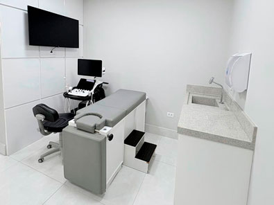 Sala de ultrassonografia